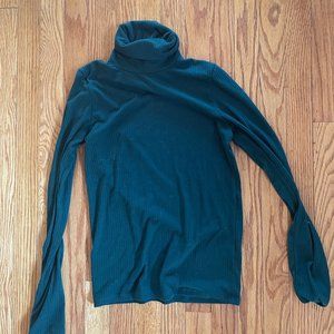 Madewell Teal Turtleneck, Small